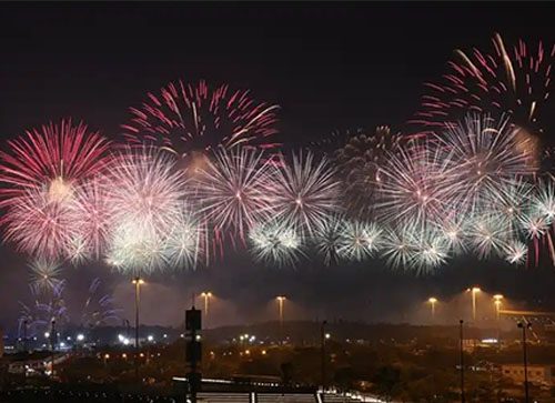 甘孜县焰火晚会